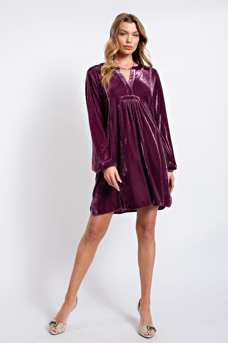 Velvet Tunic Dress