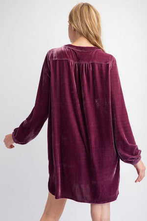 Velvet Tunic Dress