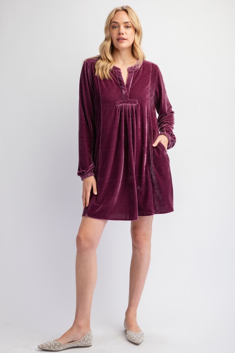 Velvet Tunic Dress