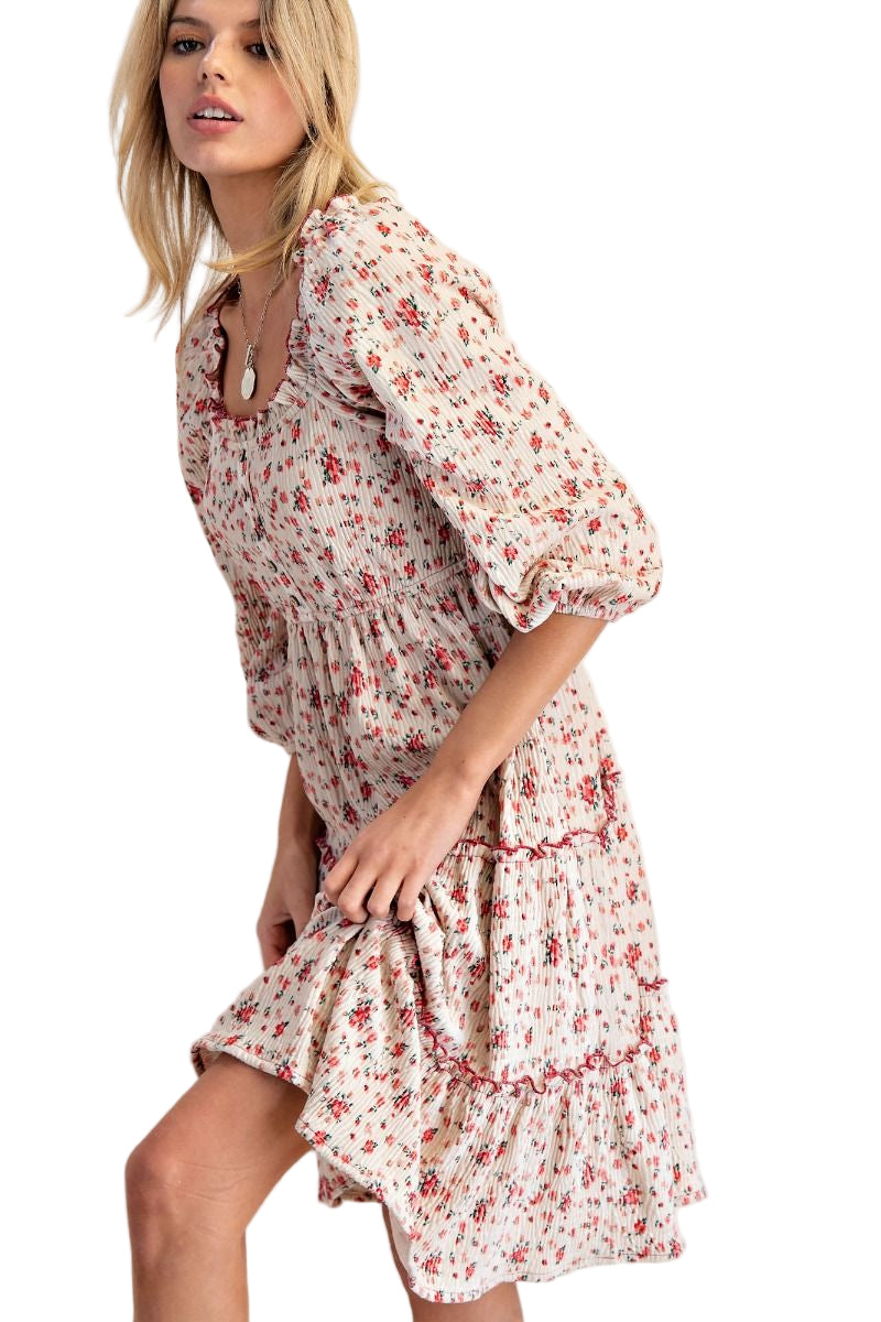 Viva La Velvet Floral Dress