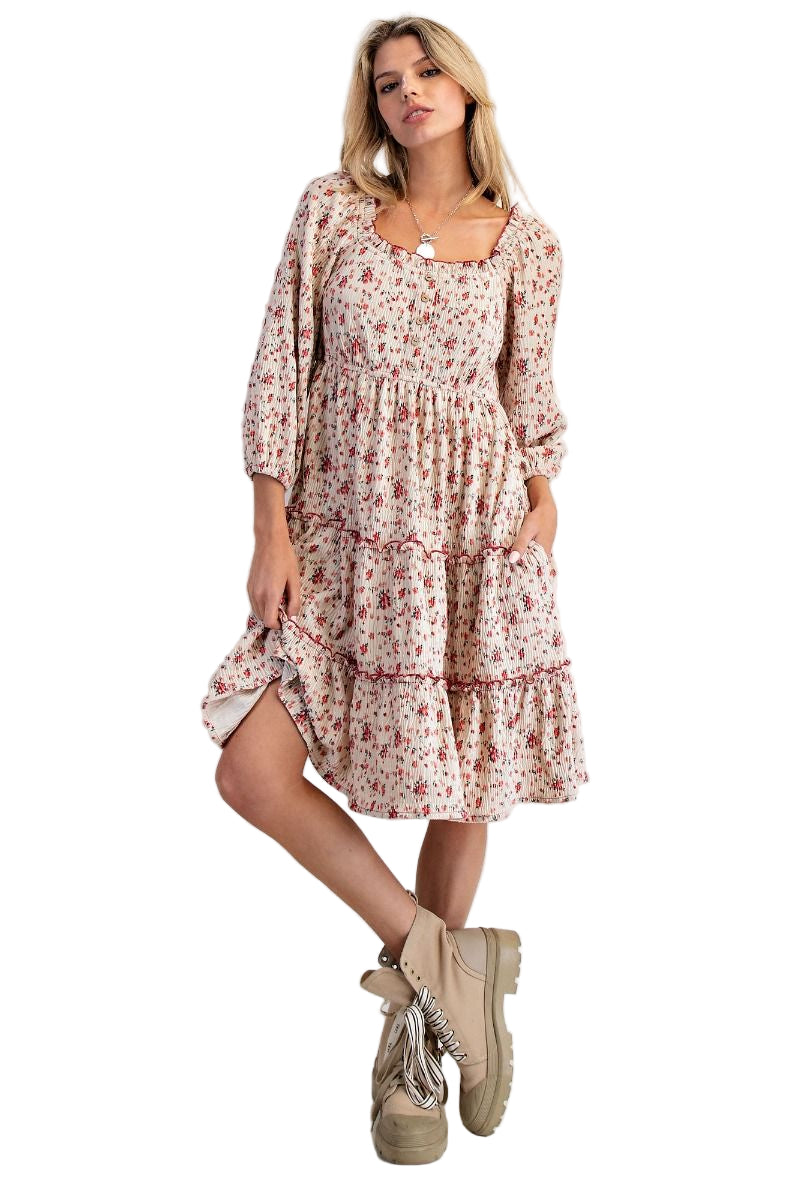 Viva La Velvet Floral Dress
