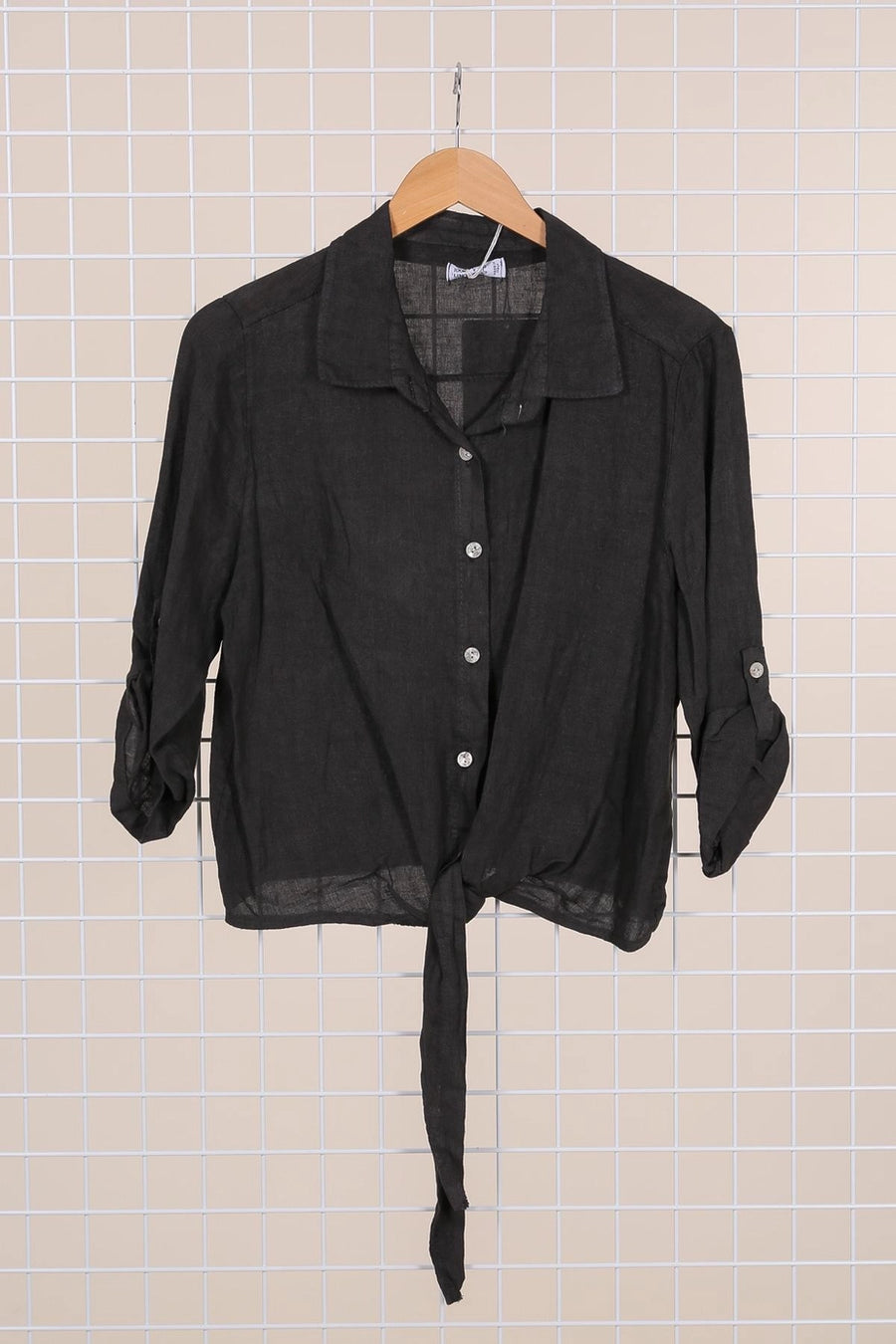 Linen Tie Top