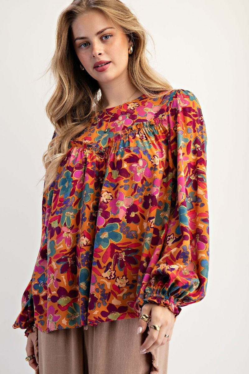 Floral Frenzy Top