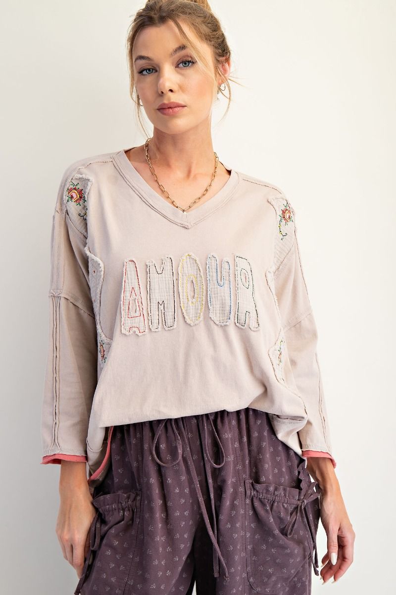 Amour Patch Top