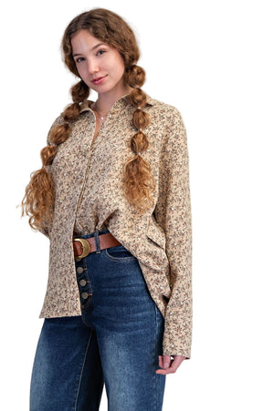 Floral Woven Shacket
