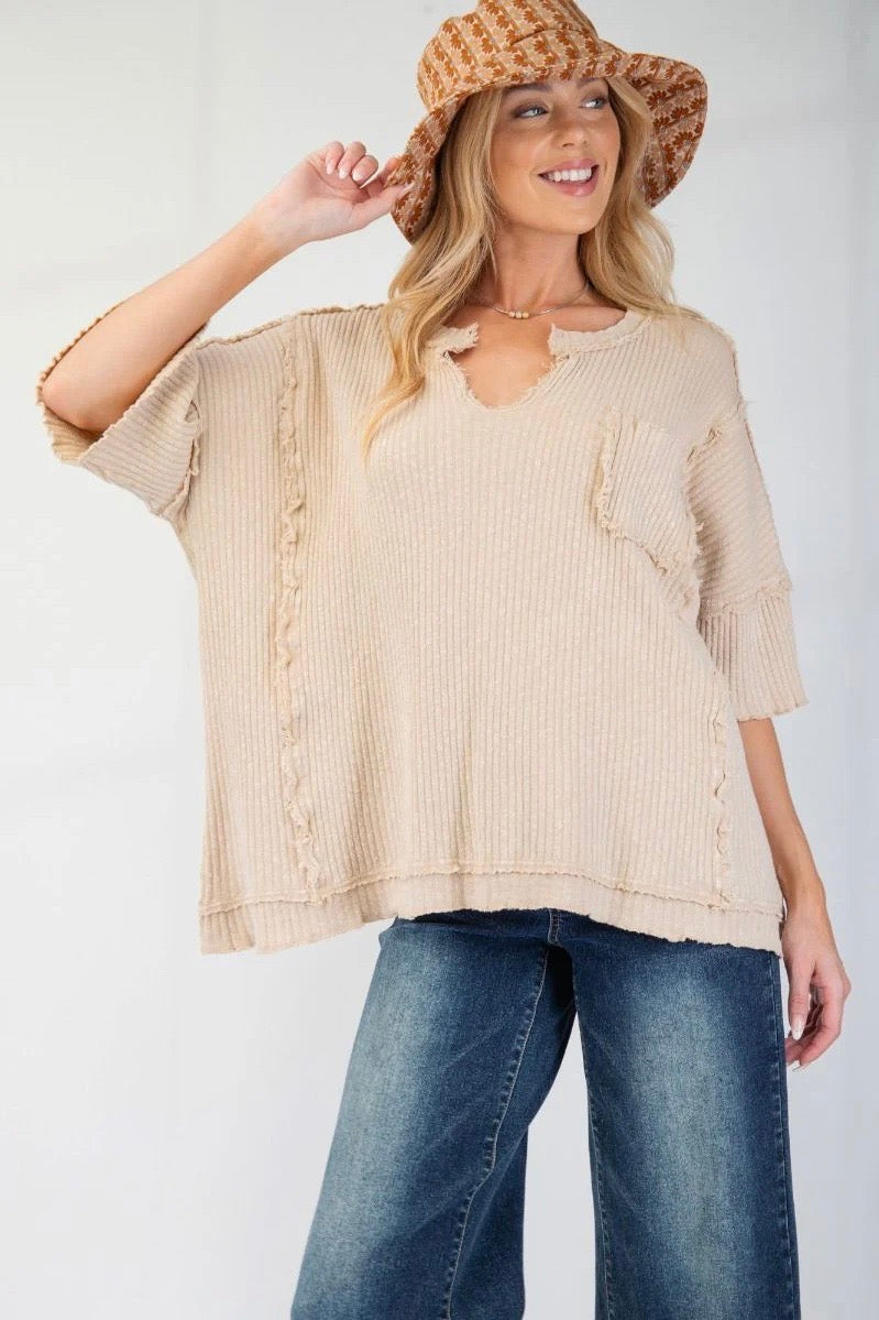 Cool Vibes Rib Tunic Tee