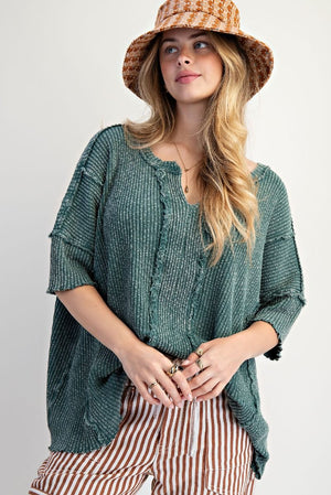 Cool Vibes Rib Tunic Tee