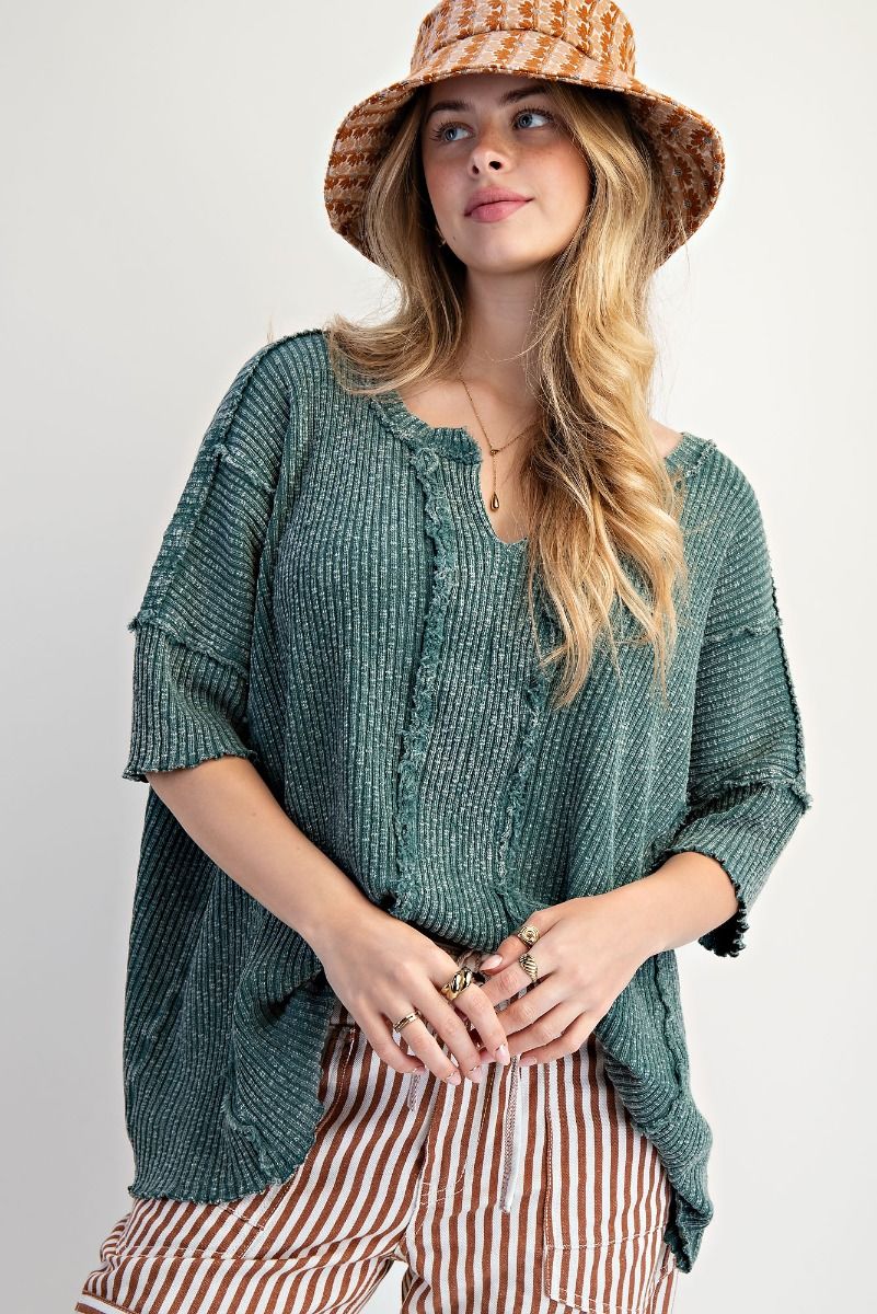 Cool Vibes Rib Tunic Tee
