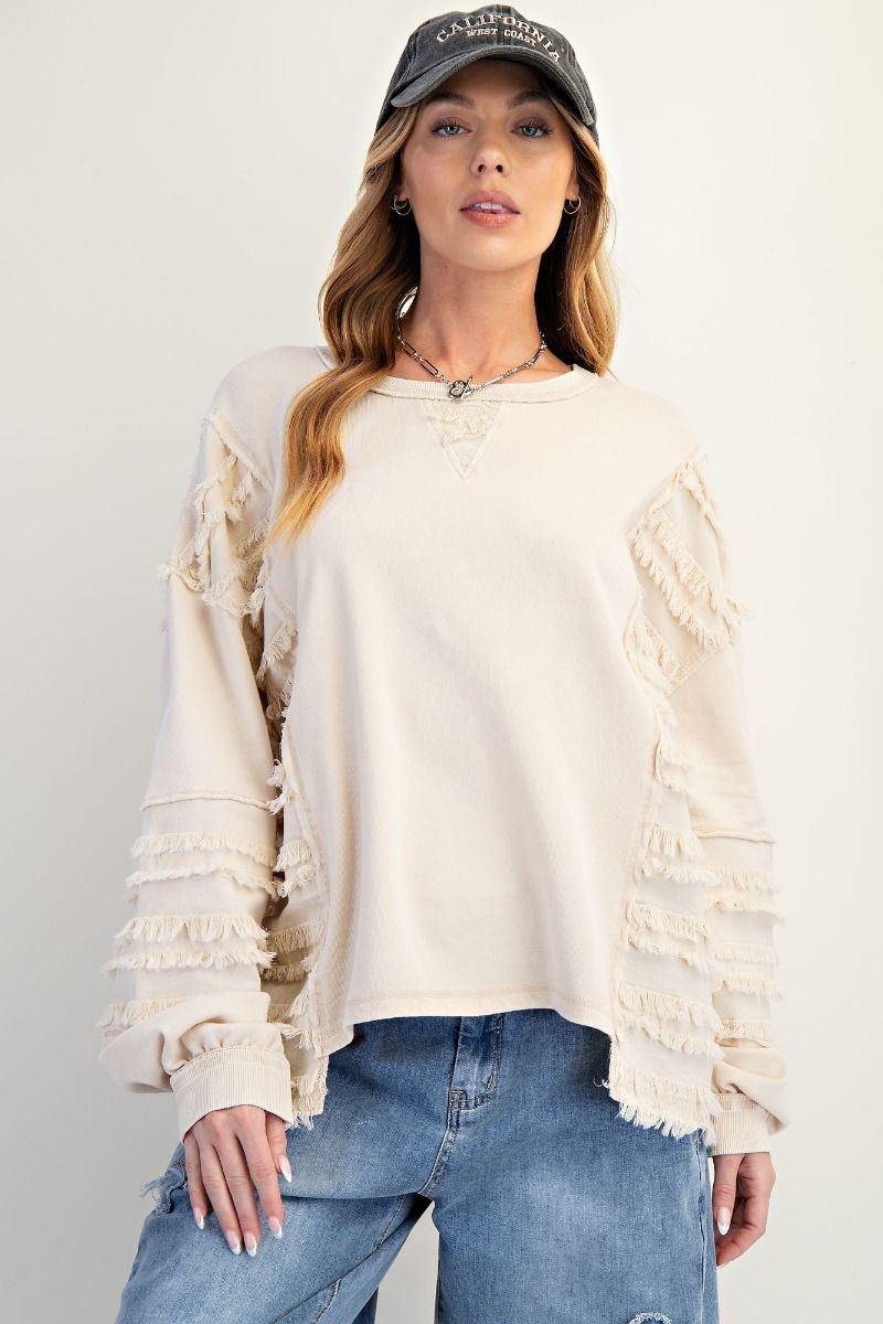 Fray Me Away Pullover