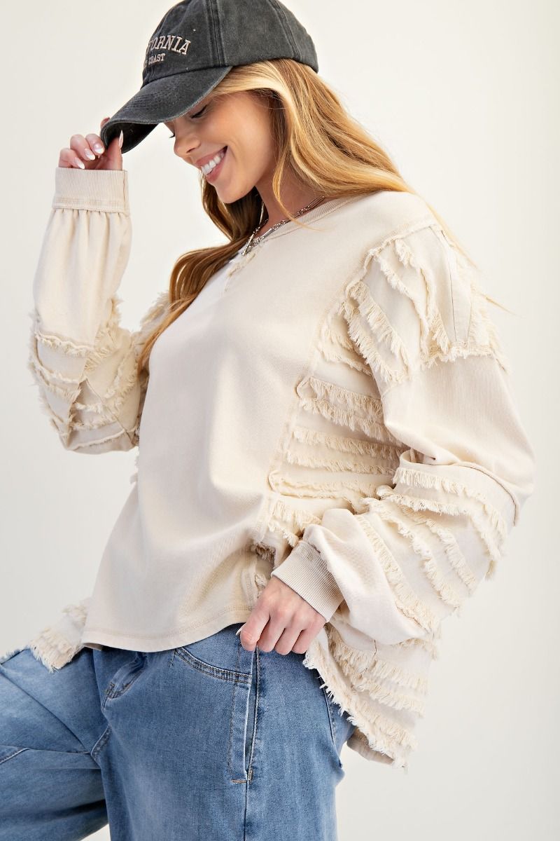 Fray Me Away Pullover
