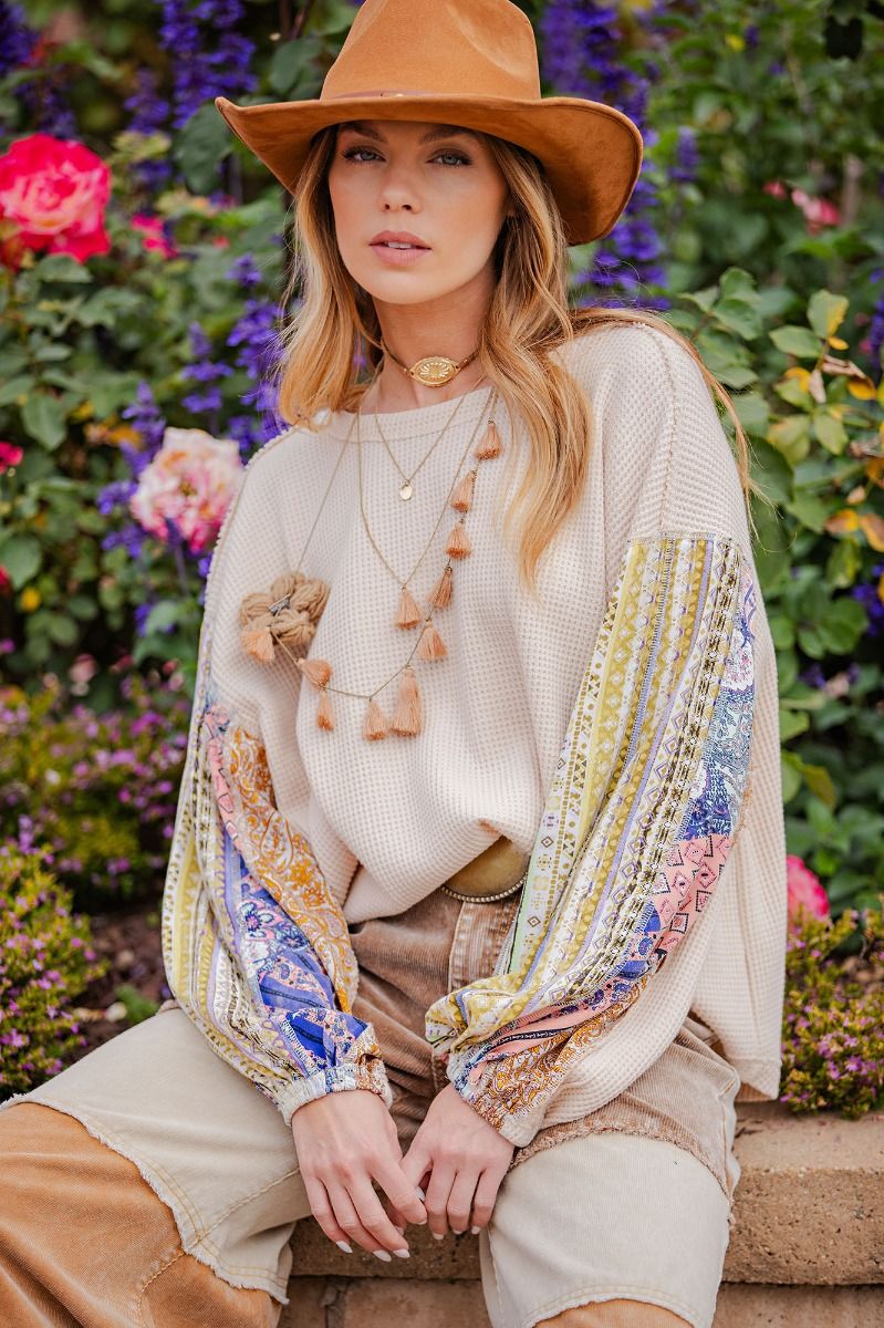 Painted Paisley Long Sleeve