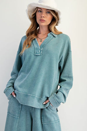V-Neck Cozy Top