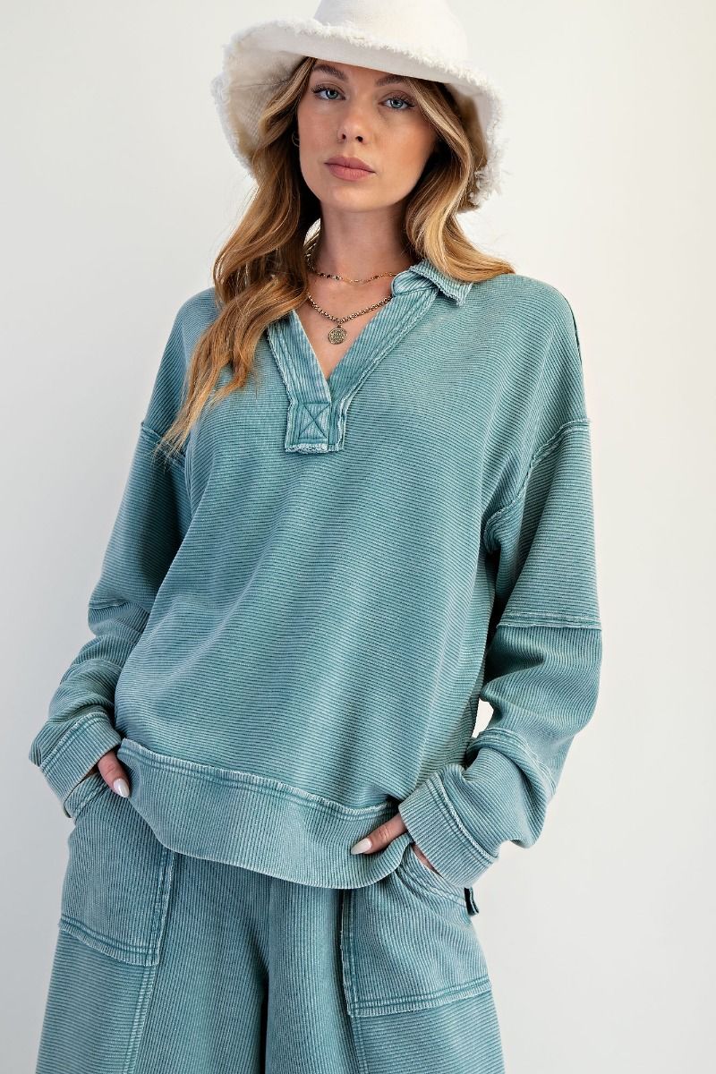 V-Neck Cozy Top