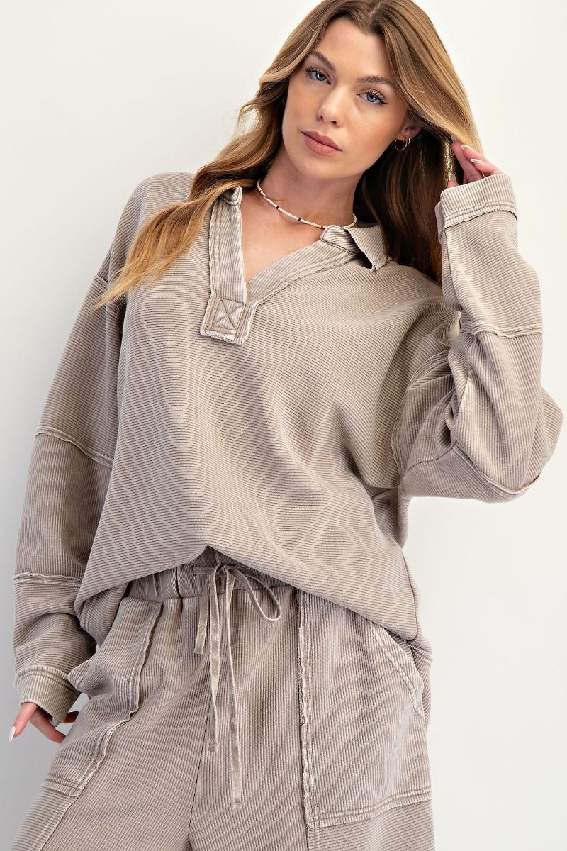 V-Neck Cozy Top