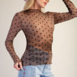 Load image into Gallery viewer, Mesh Polka Dot LS
