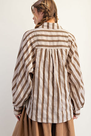 Stripes Oh My Button Up