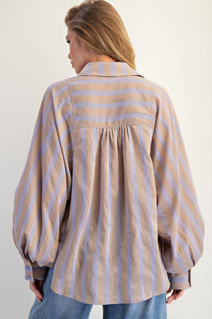 Stripes Oh My Button Up