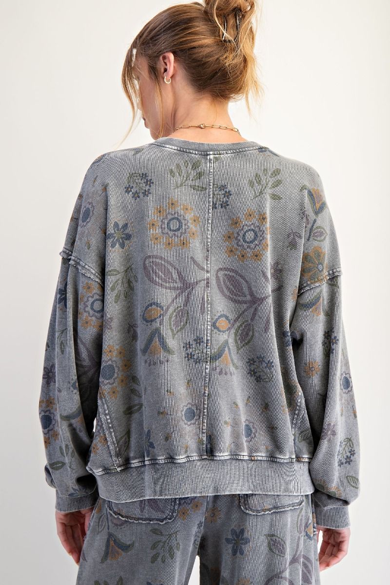 Mineral Flower Pullover