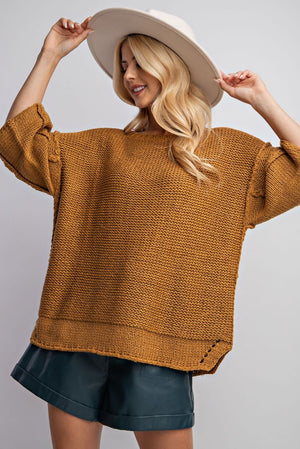 Chunky Knit Dolman Sweater