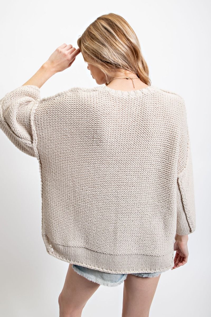 Chunky Knit Dolman Sweater