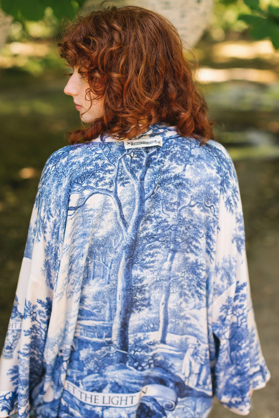 Blue Muse Crop Kimono