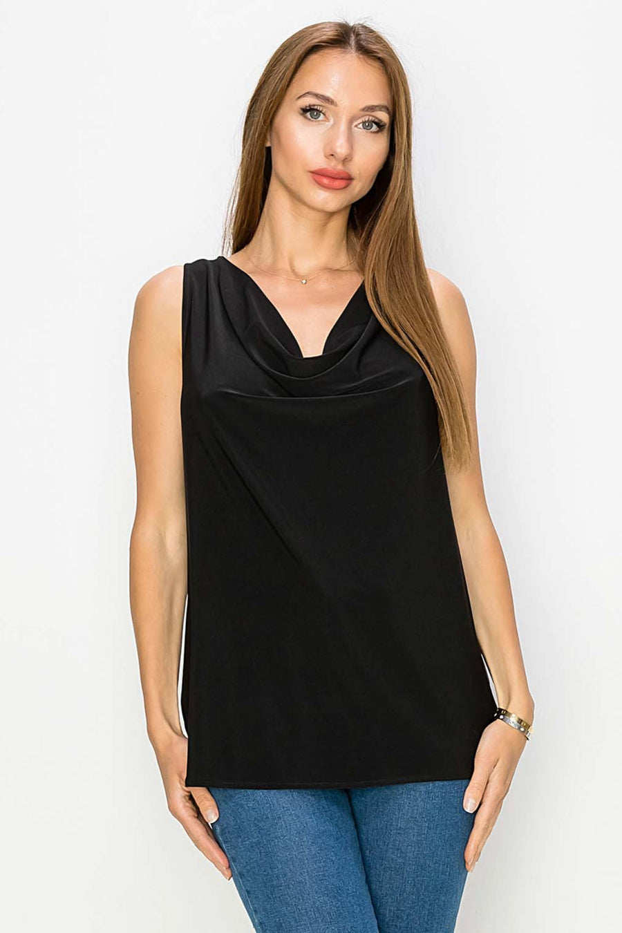 Draped Tank With Slit