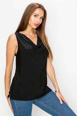 Draped Tank With Slit