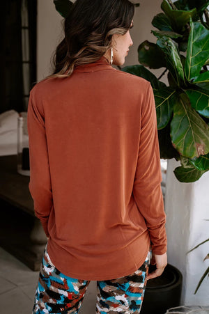 Long Sleeve Surplice Top