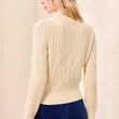 Load image into Gallery viewer, Cable Knit Mock Neck Sweater
