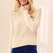 Load image into Gallery viewer, Cable Knit Mock Neck Sweater
