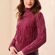 Load image into Gallery viewer, Cable Knit Mock Neck Sweater
