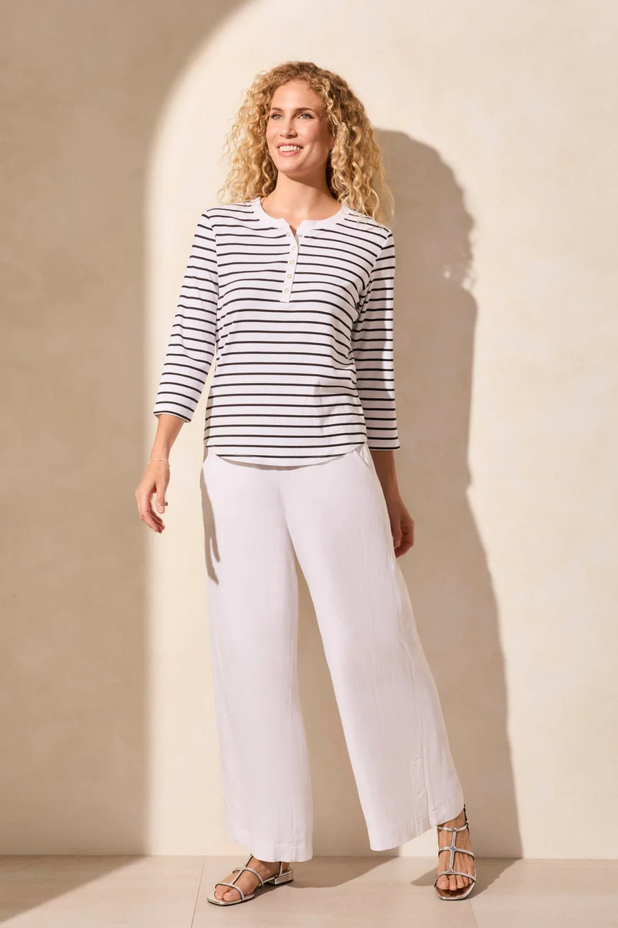 Stripe Right Henley Top