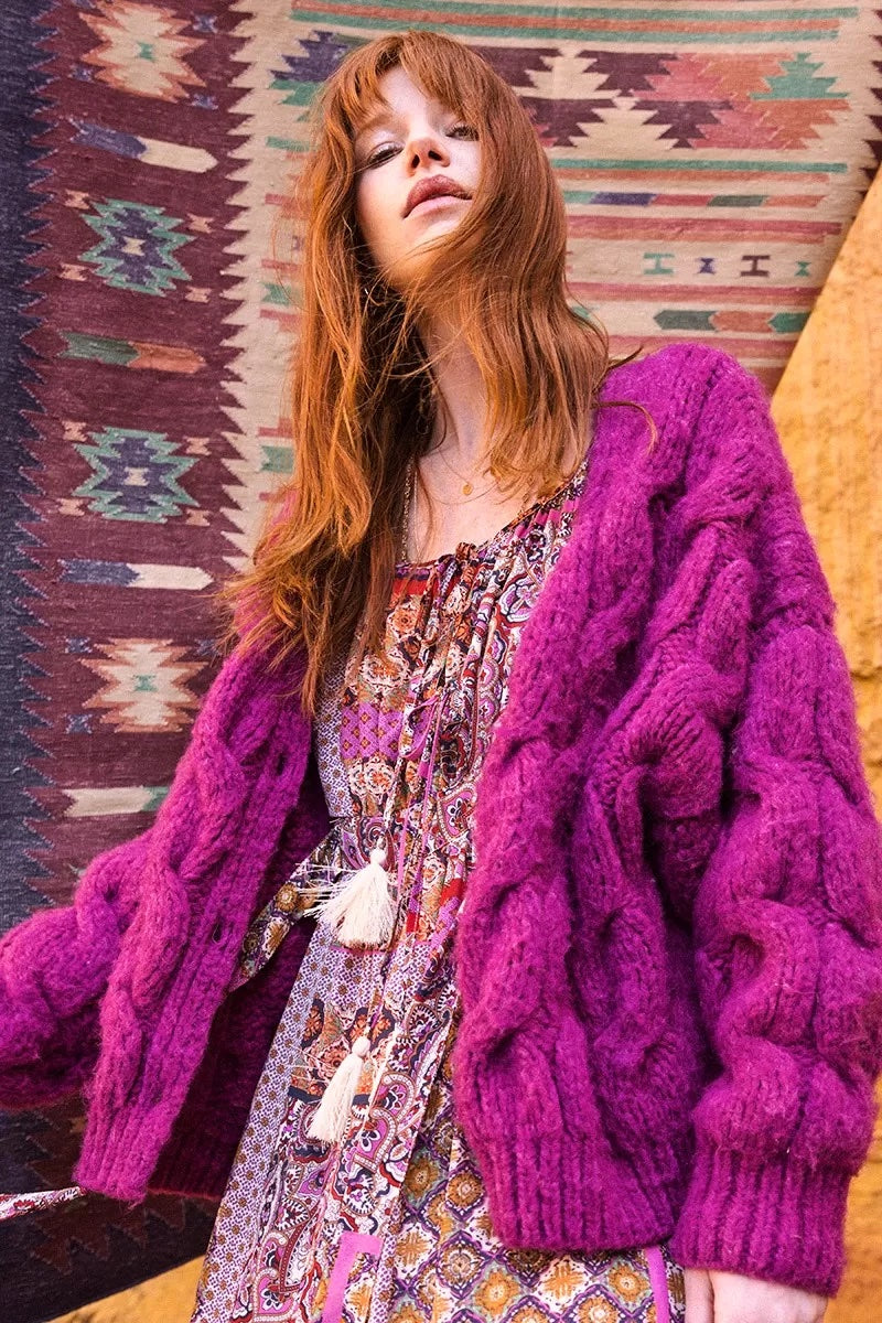 Wool Giant Knit Cardigan Maxi Cardigan Pattern Full Length Chunky