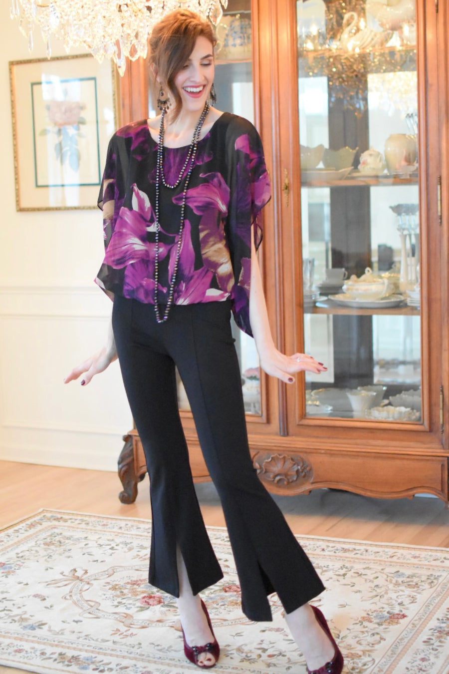Front Slit Flare Pant