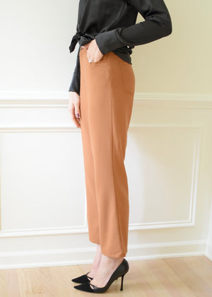 Copper Wide Leg Crop Pants