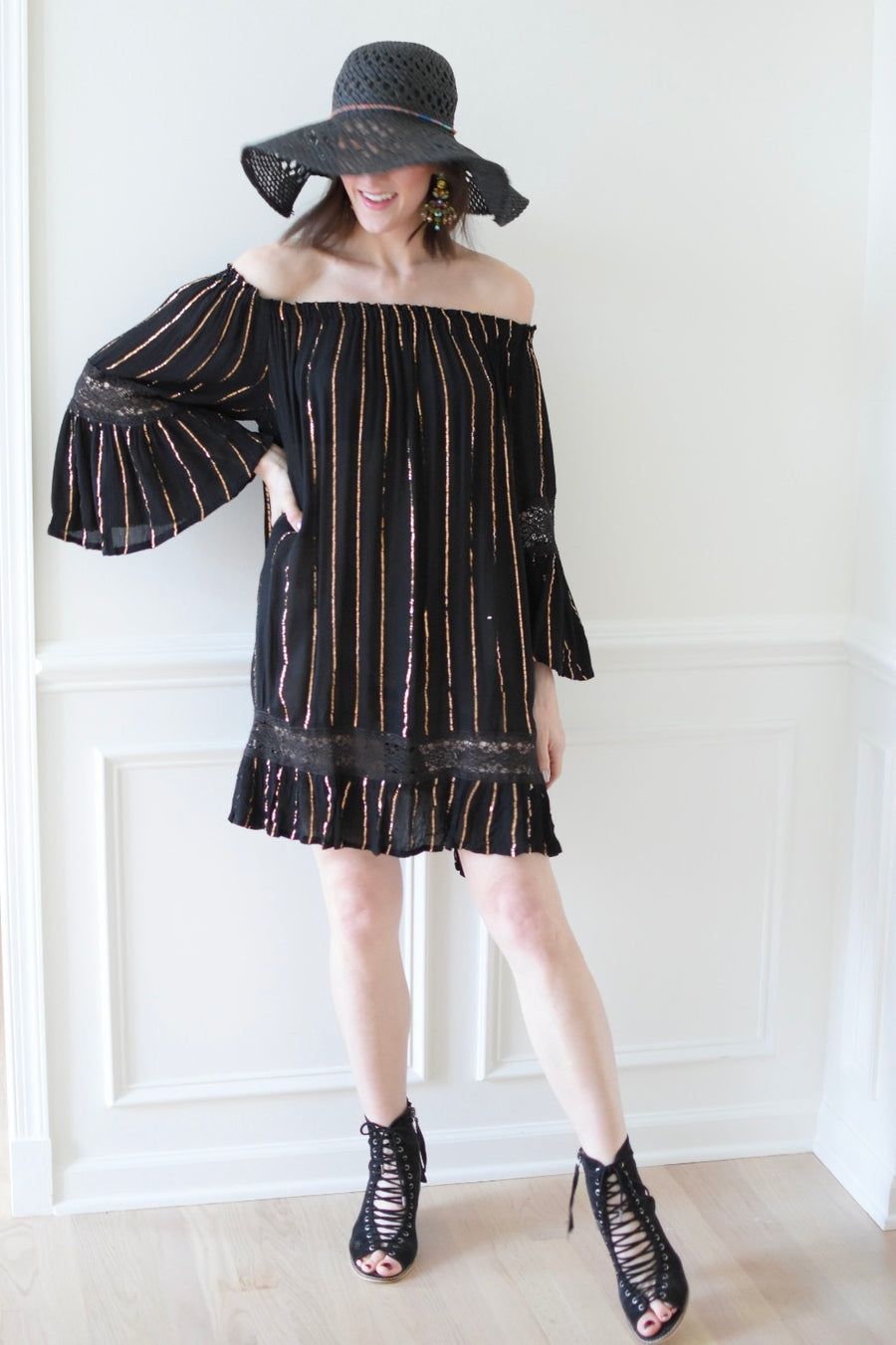 Off The Shoulder Tunic Dress
