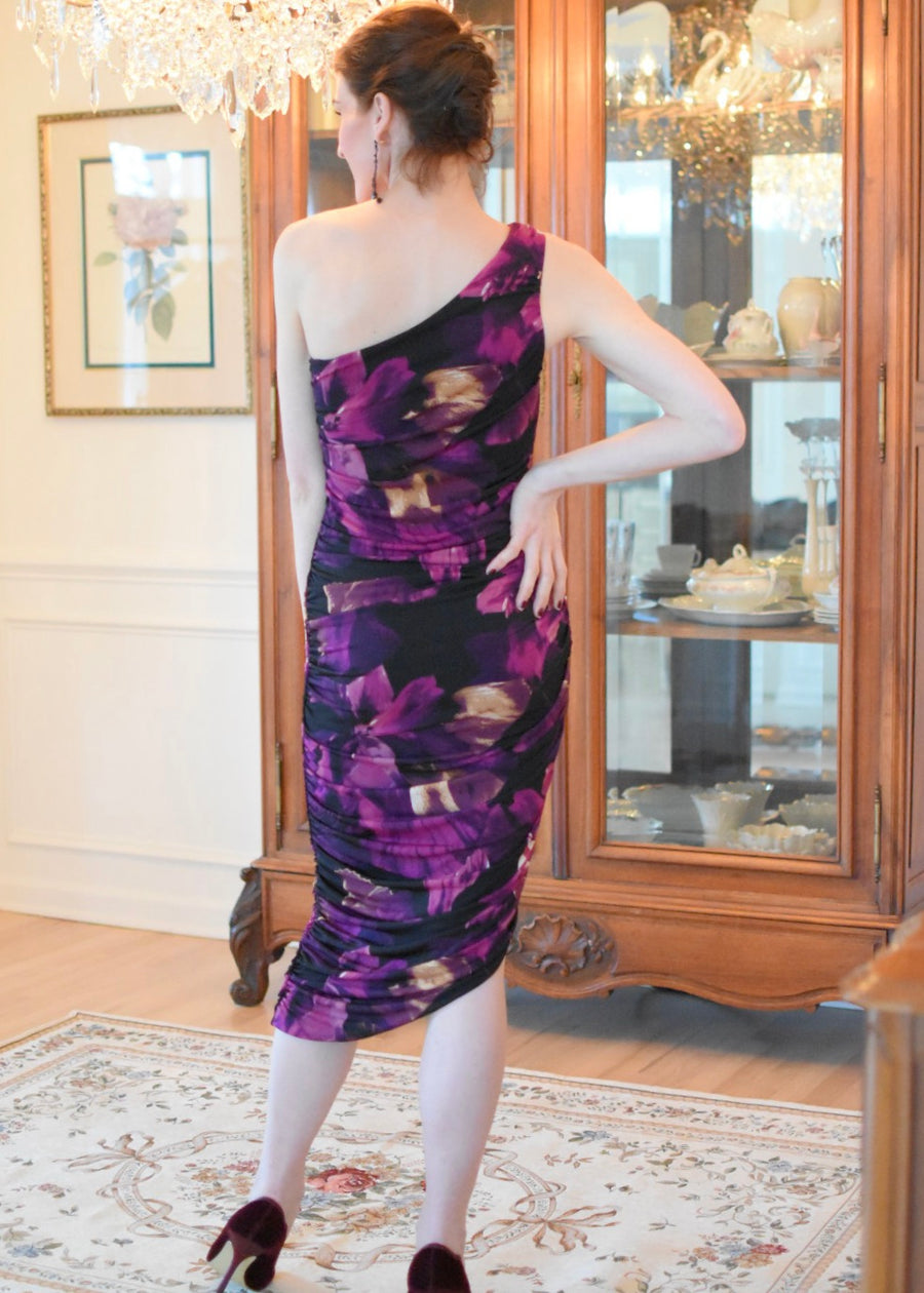 One Shoulder Ruched Dress