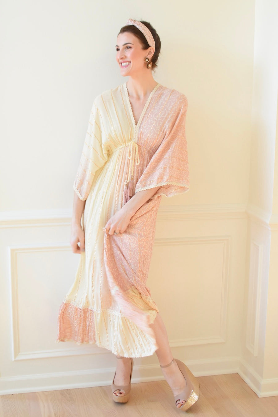 Empire Kimono Sleeve Dress