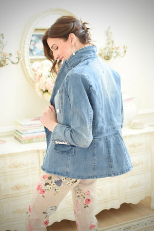Double Breasted Denim Jacket