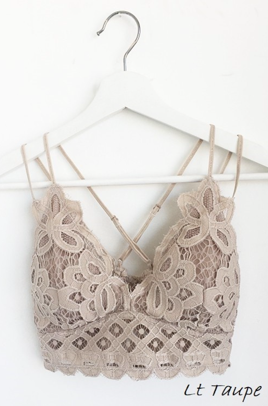 crochet lace bralette