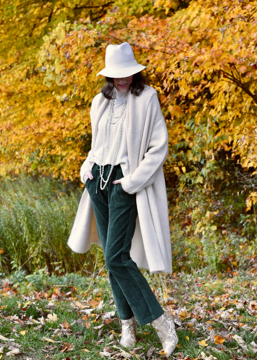 Wide Shawl Collar Cardigan