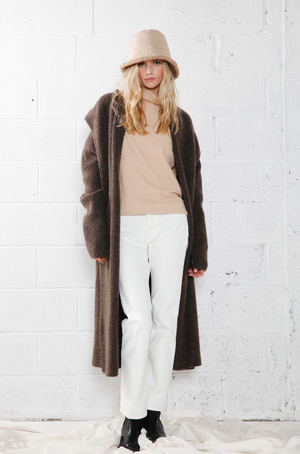 Wide Shawl Collar Cardigan